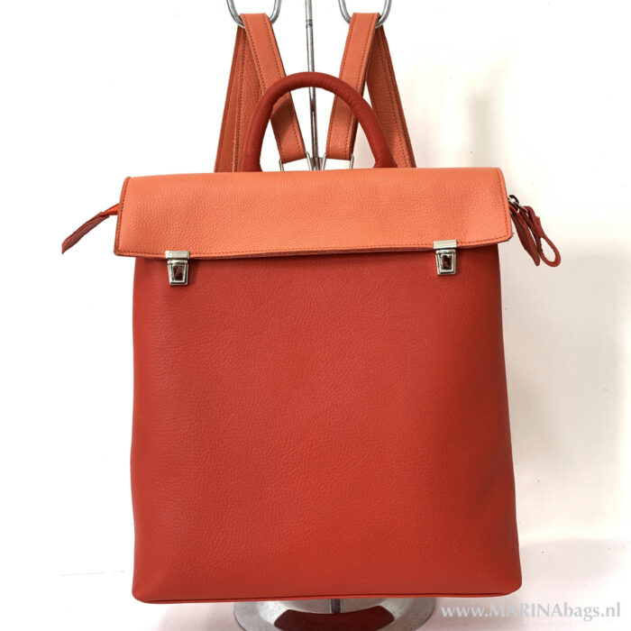 rode rugtas, unieke kleurrijke tassen designtas
